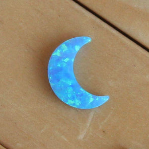 שרשרת גולדפילד עדינה עם תליון ירח בצבע אופל טורקיז - Gemazone Jewelry הבית שלך לתכשיטים עדינים