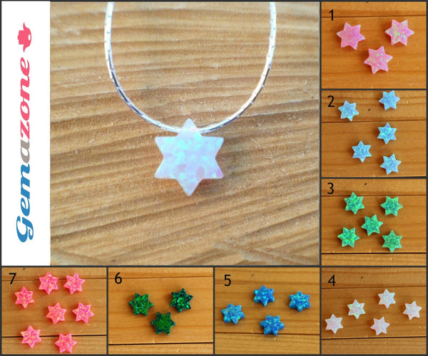 שרשרת כסף עם תליון מגן דוד בצבע אופל לבן - Gemazone Jewelry הבית שלך לתכשיטים עדינים